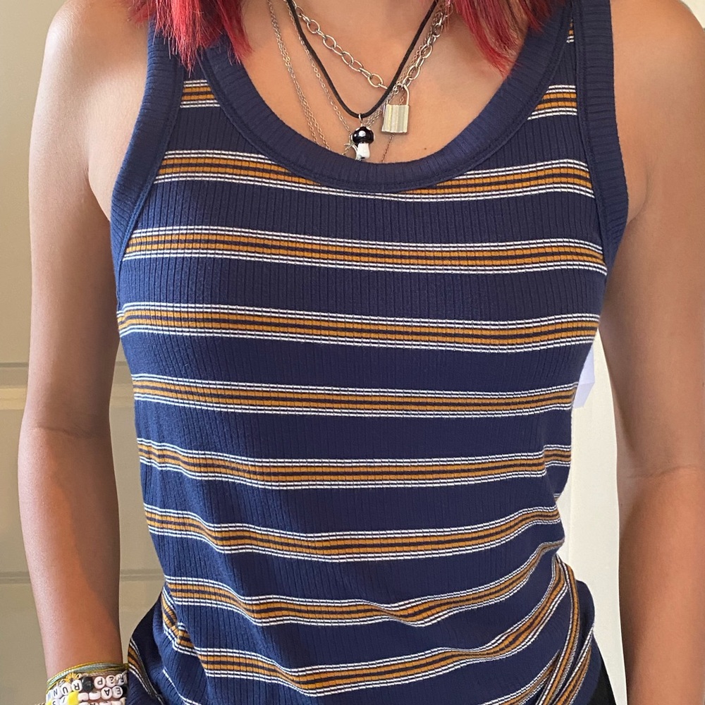 Striped American Eagle Tank Top